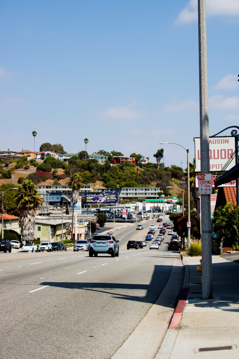 Boulevard beneath hillside homes in Eagle Rock